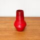 Red Italian ceramic vase from the mid-century by Bitossi, 1960s.