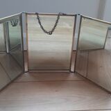 triptych barber mirror