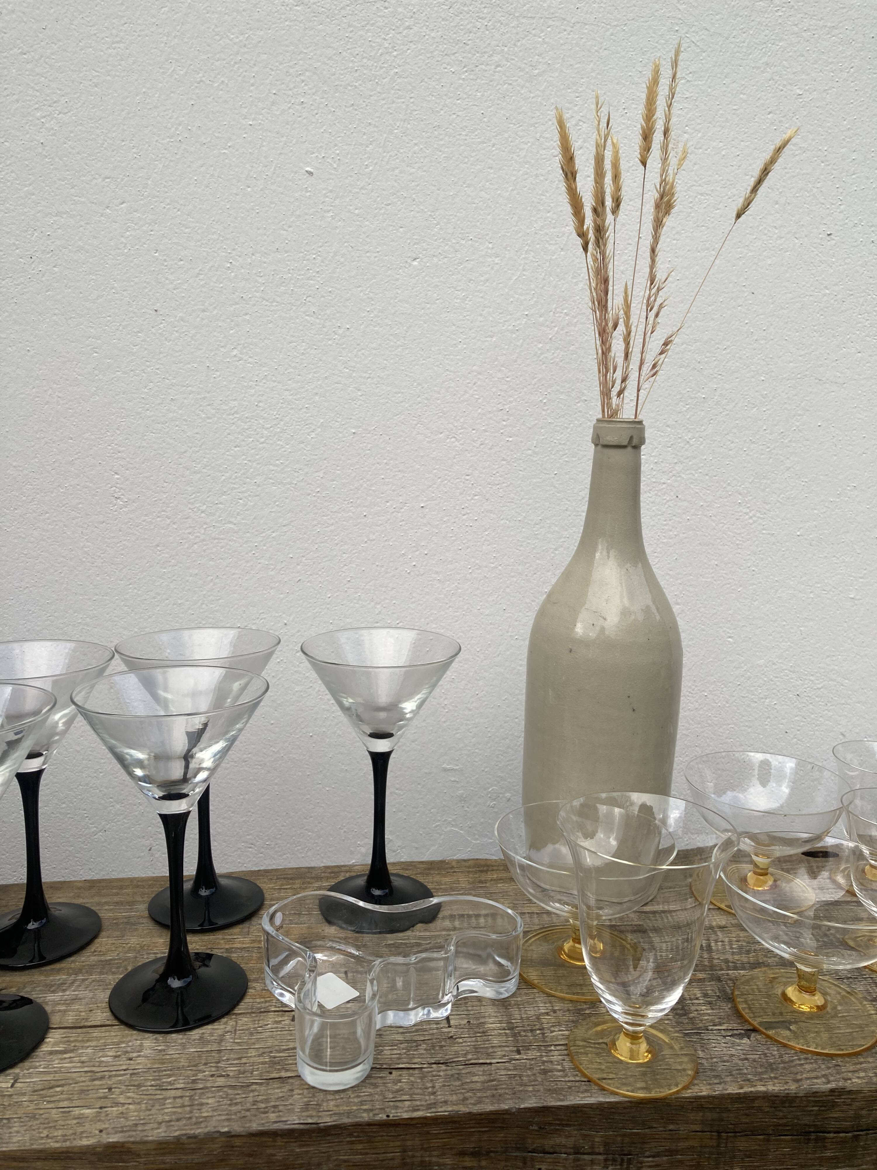 Vase scandinave Alvar Aalto en verre Iittala