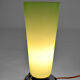 Art Deco lamp in chrome and celadon glass, France, circa 1930