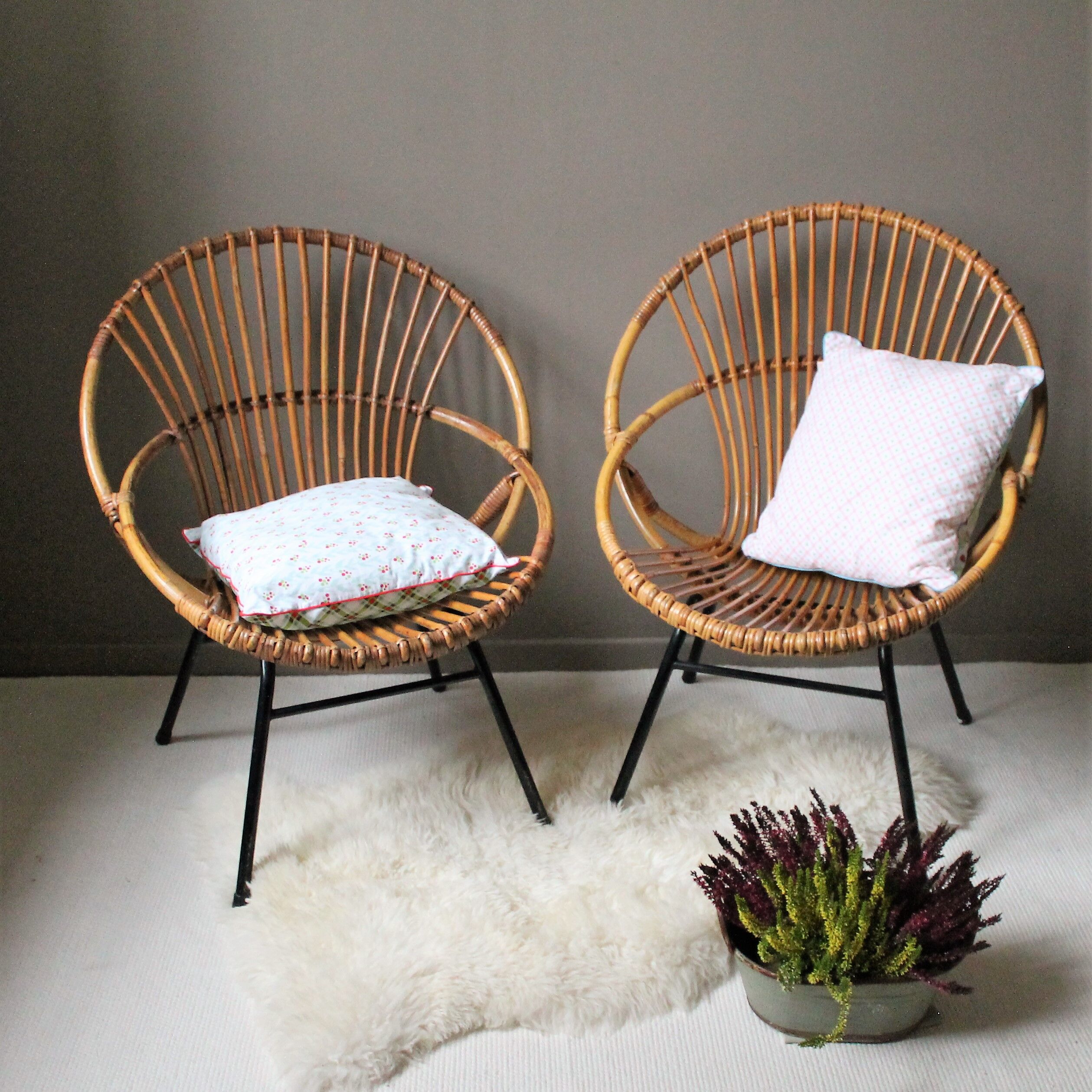 Rattan armchair