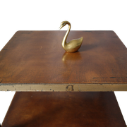 Table d'appoint roulante vintage 50 bois et métal