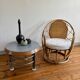 Fauteuil rotin bambou 1960 vintage
