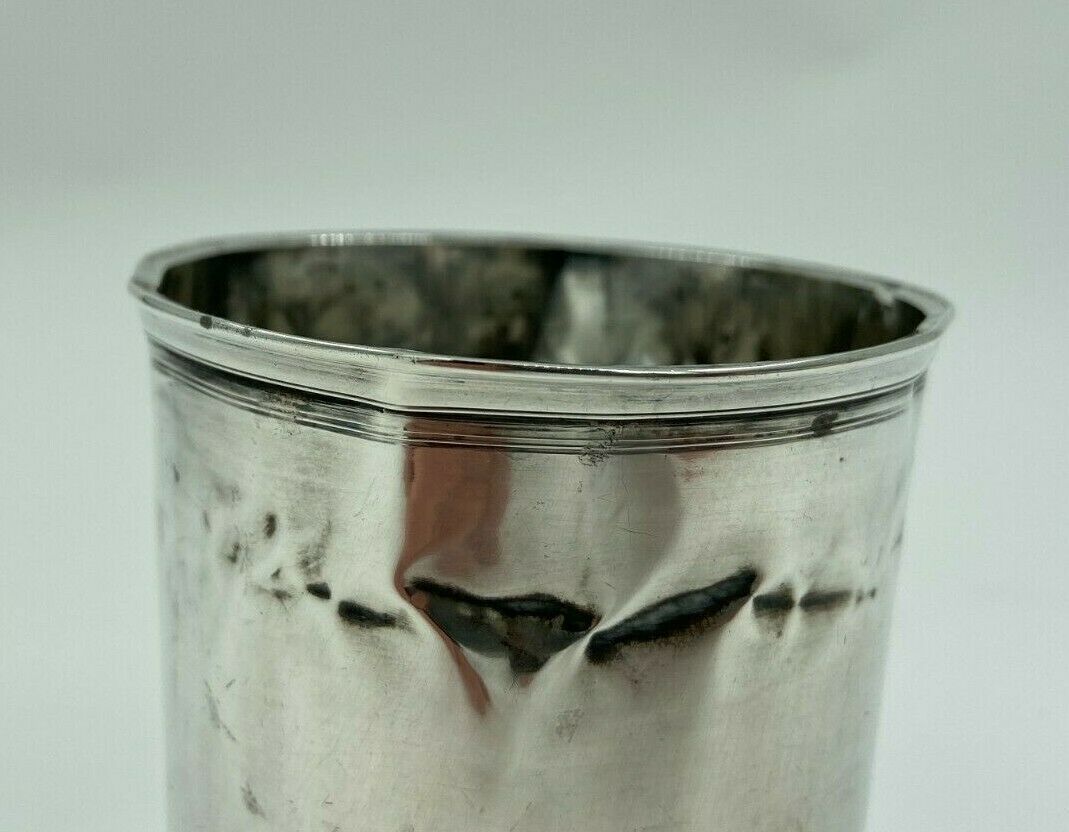 Silver timbale XlXeme poincon minerve large size 67 grams