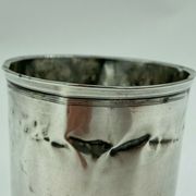 Silver timbale XlXeme poincon minerve large size 67 grams
