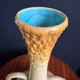 Art Nouveau ceramic vase by Gustave de Bruyn