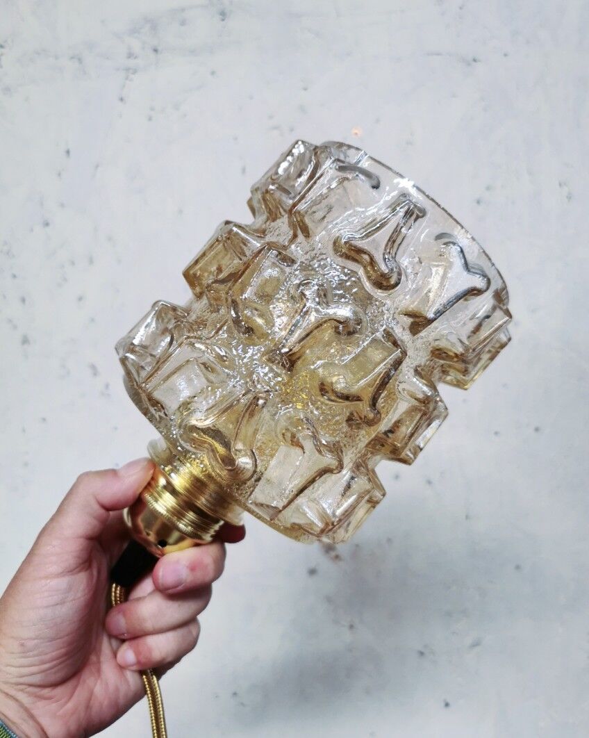 Old amber molded globe stroller