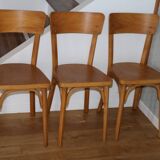 Set of 6 Baumann chairs No. 33 light beech