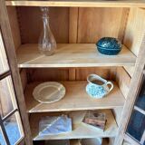 Vitrine parisienne bois brut