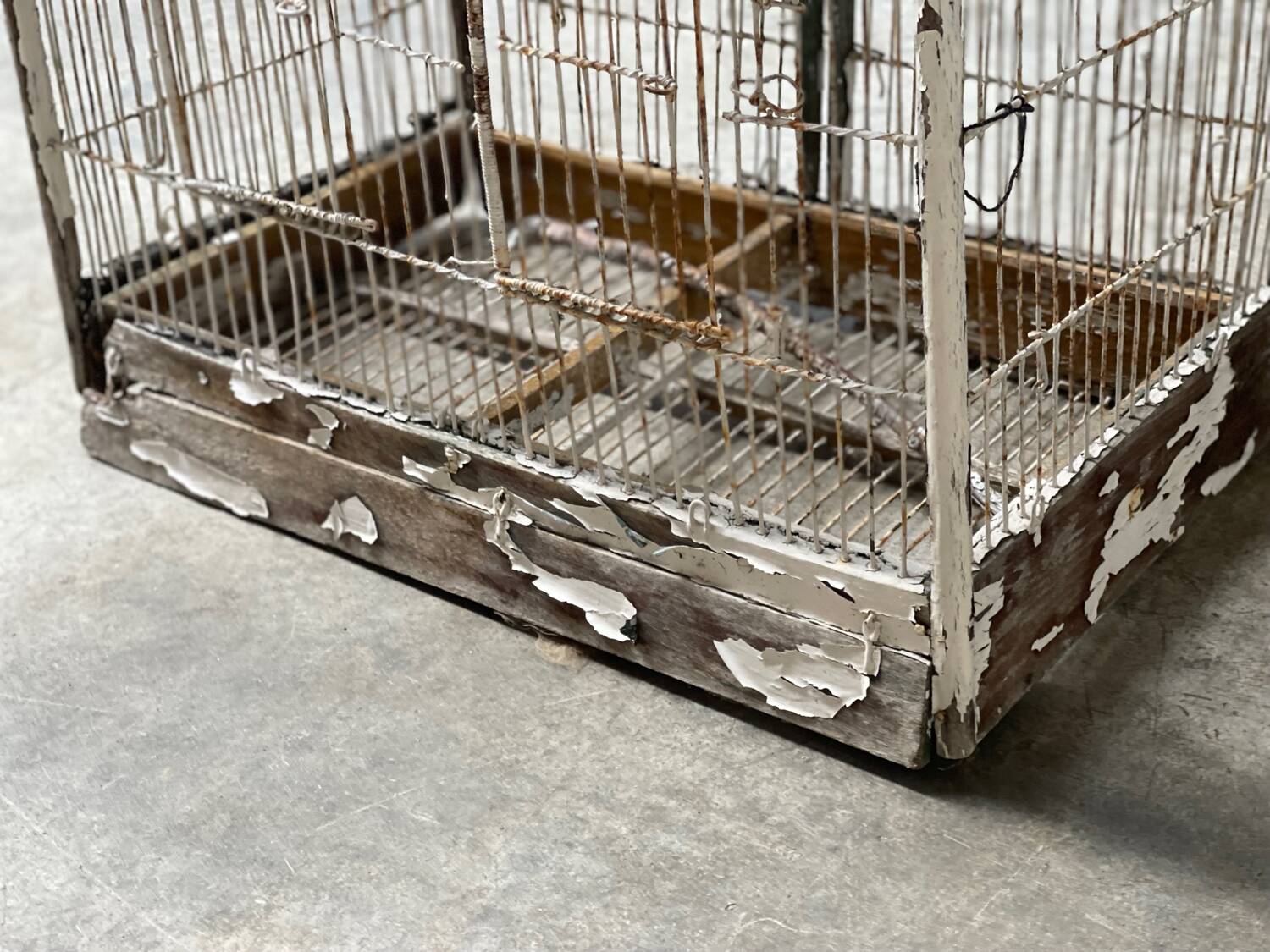 Old aviary/wooden garden bird cage 1930'