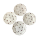 Set of 4 flat plates Céranord Saint-Amand 50s