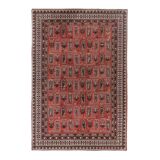 Vintage Turkish rug from Oushak, hand-woven 140x206 cm
