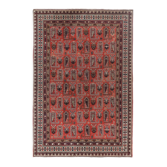 Vintage Turkish rug from Oushak, hand-woven 140x206 cm