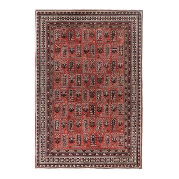 Vintage Turkish rug from Oushak, hand-woven 140x206 cm