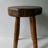 Stool in raw wood