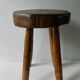 Stool in raw wood