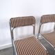 Space Age set 3x Bauhaus chromen buisframe stoelen