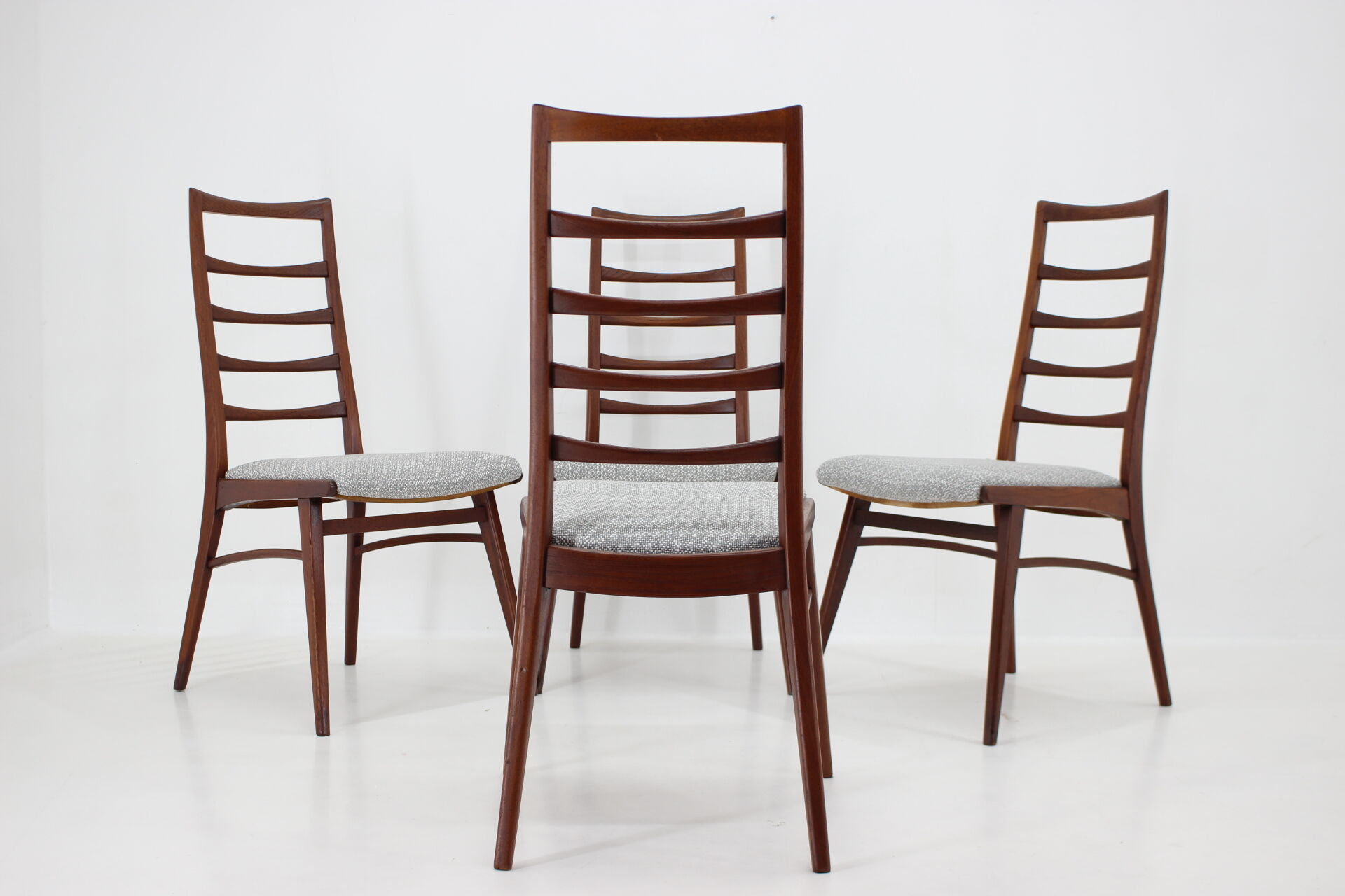 1960s Set of Four Dining Chairs in Teak, Germany