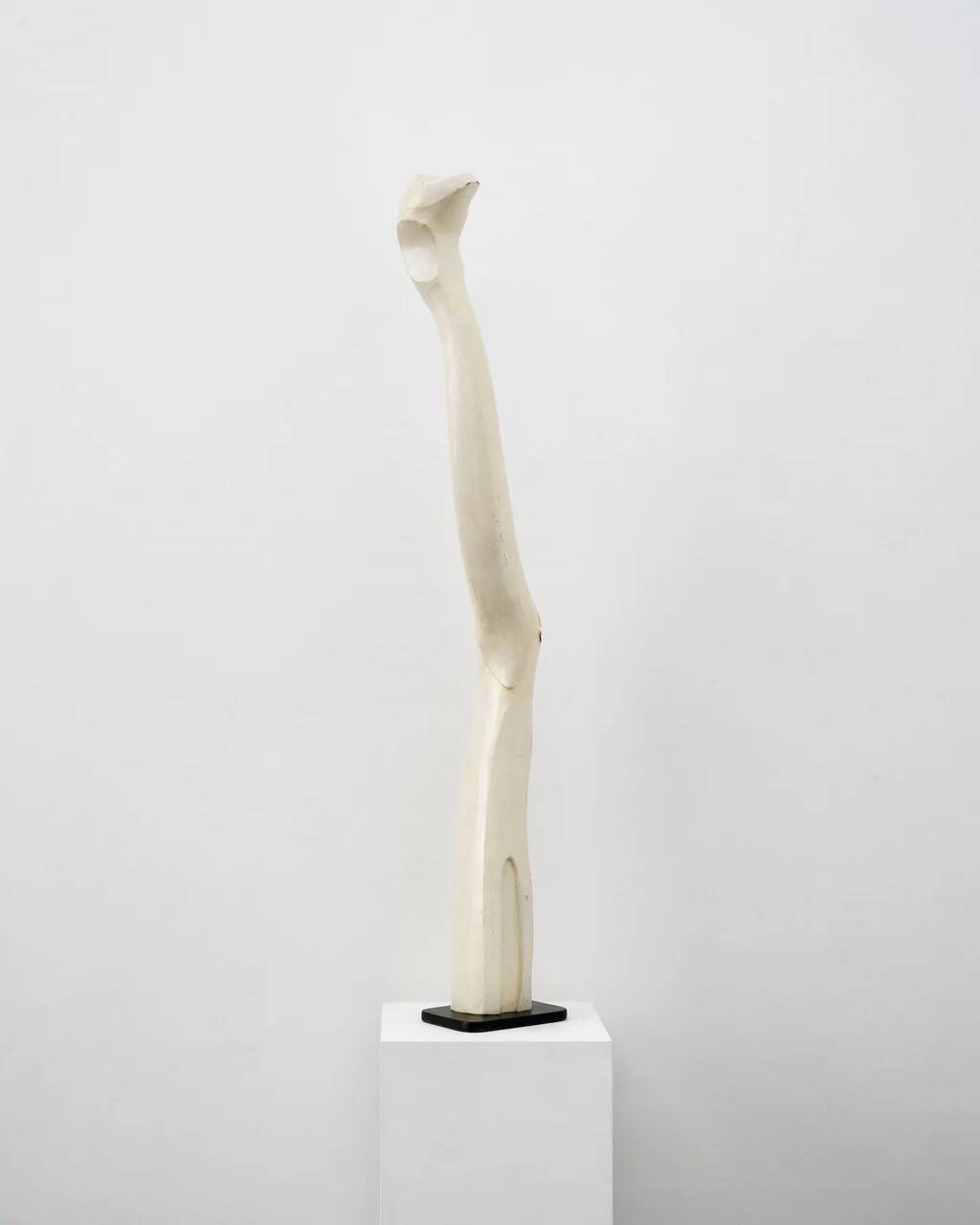 Abstract sculpture, painted wood and steel, American school, c.1960