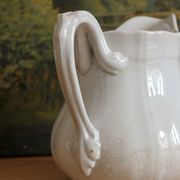 Ironstone pitcher, "China" pattern, Sarreguemines, 19th century