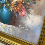 Tableau huile sur toile bouquet