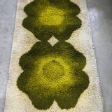 Vintage 70's pure wool velvet rug