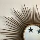 XXL mirror sun witch Chaty Vallauris 85 cm vintage deco design