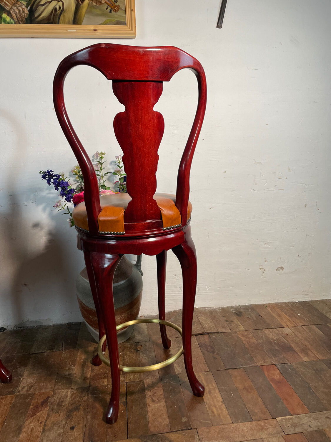 Vintage Art Decó style swivel bar stools