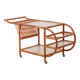 Bar Cart in Bamboo & Rattan, 1950s Denmark