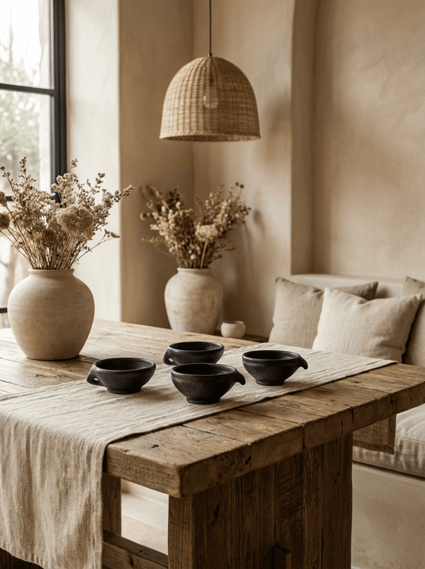 Duo de tasses en terre cuite Kânâh — “Souffle de Terre”