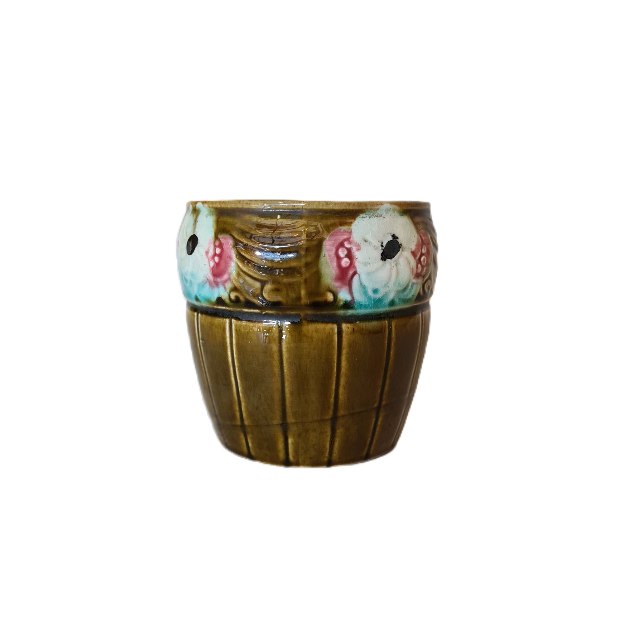 French Art Nouveau Flower Pot Orchies, 1920s