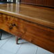 Early 20th century office writing desk louis Philippe solid walnut