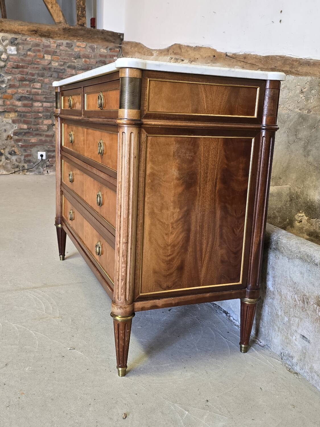 Louis XVI style chest of drawers