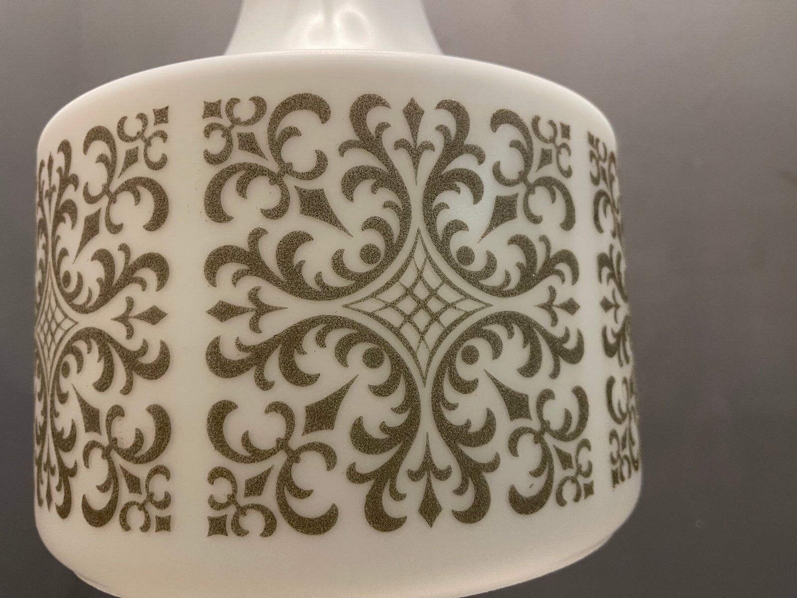 Italian Opaline Glass Light Pendant