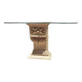 Console Imperio avec verre facetté sur mesure