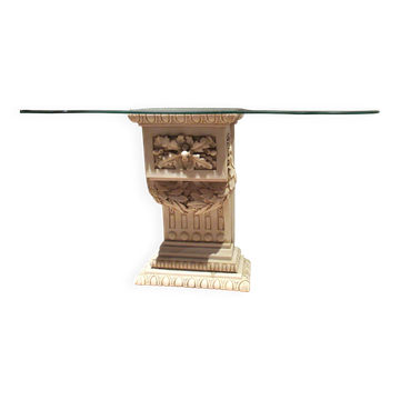 Imperio console with bespoke faceted glass