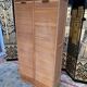 Double filing cabinet with notary curtains in solid oak 1960