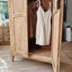 Parisian wardrobe in beech wood