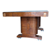 Art Deco table in walnut burl