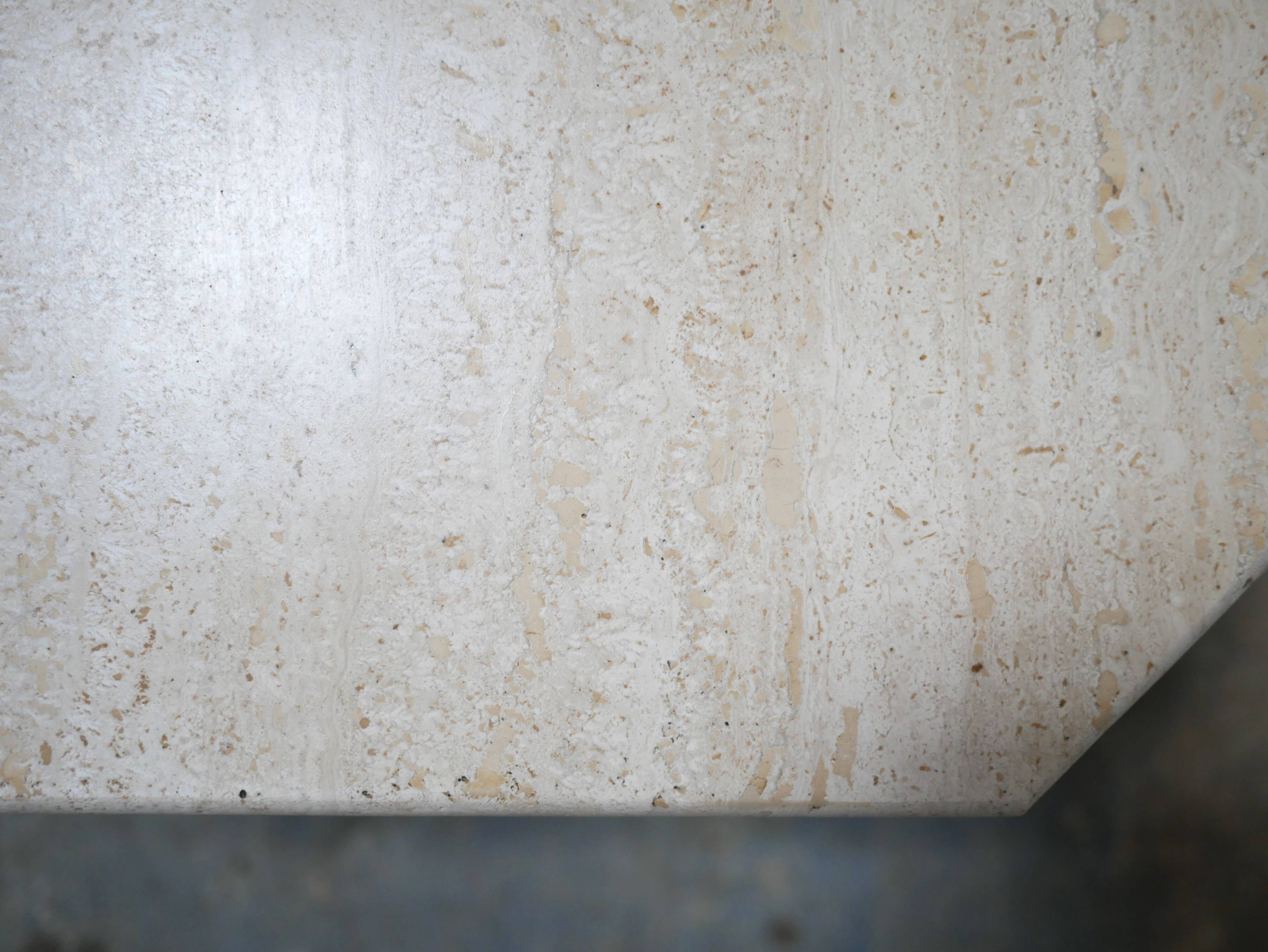 Vintage travertine coffee table