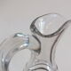 Large cider pitcher in blown glass Normandy 19th century