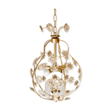 Lustre cage flowers of glass stamps