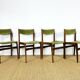 4 chaises danoise en palissandre 1960