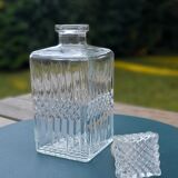 Whisky carafe, chissed glass, circa 1970's
