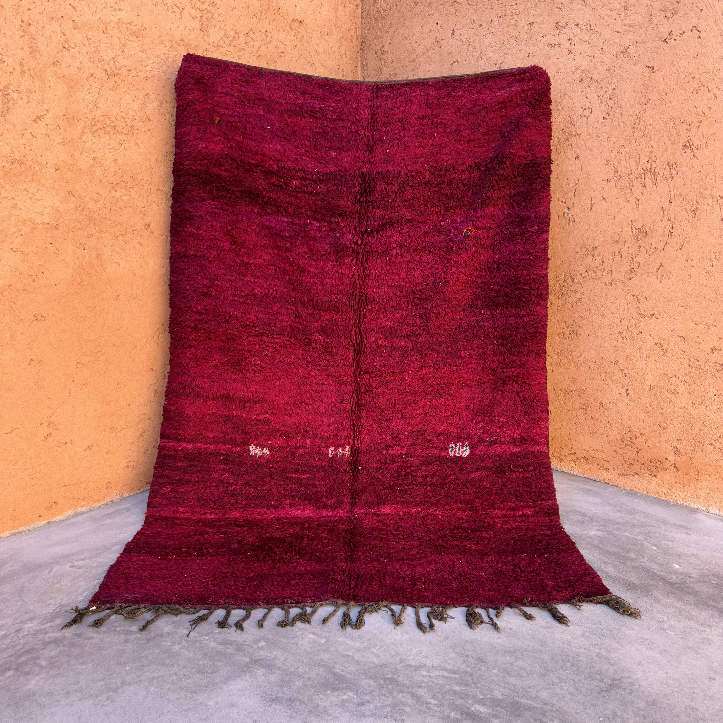 Moroccan rug Beni M'Guild purple - 258 x 174 cm