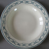 9 hollow plates Salins Récamier terre de fer