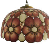 Capiz floral hanging lamp