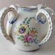 Old vase decorated with flowers, in ceramic, Roger Colas, from Clamecy