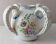 Old vase decorated with flowers, in ceramic, Roger Colas, from Clamecy