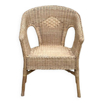 Fauteuil en osier